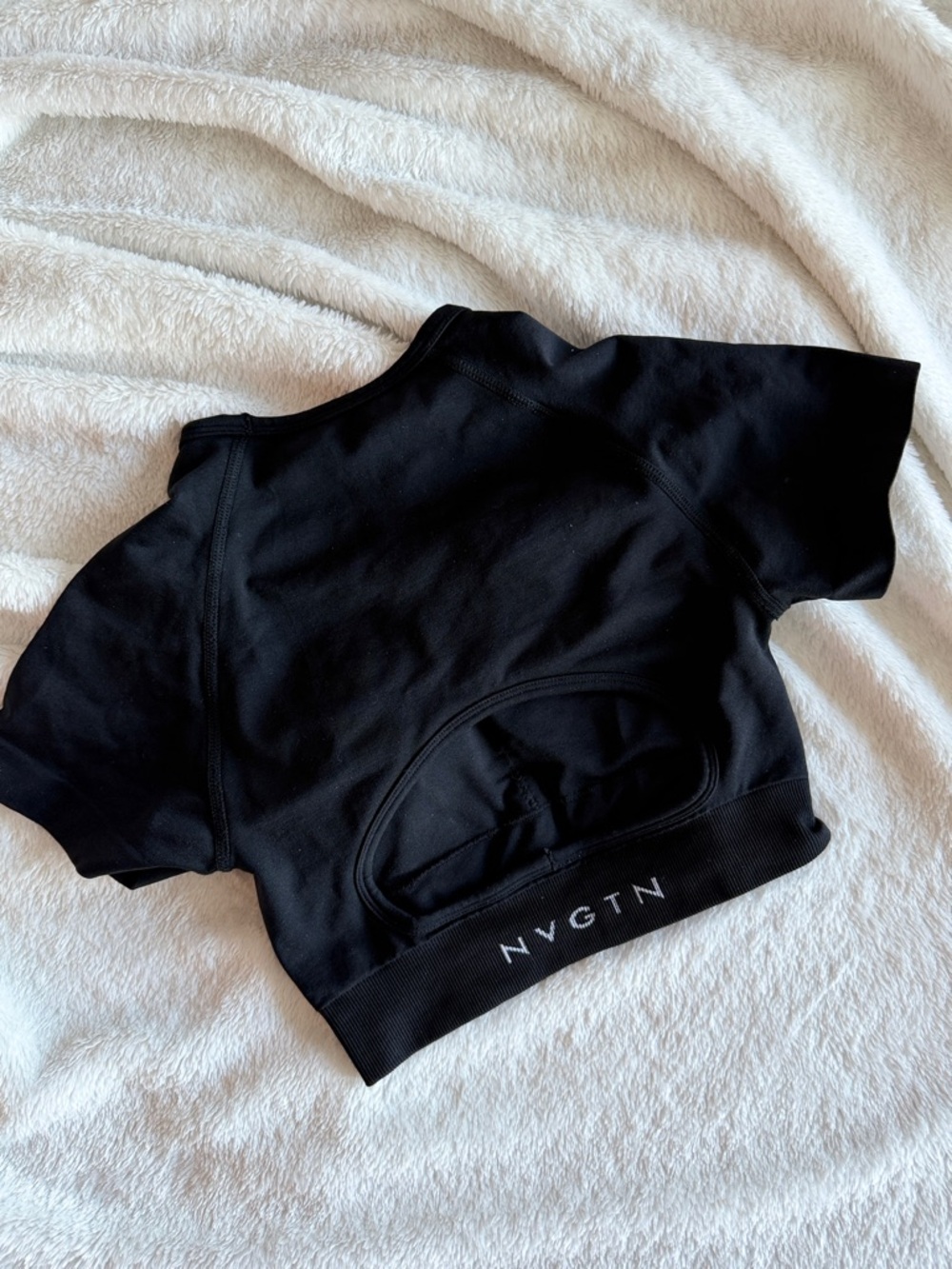 NVGTN Flex Padded Crop Top Black XS